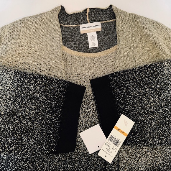 Alfred Dunner Woman Shimmer Ombre Gold Black 1 Pc Mock Sweater Set Size 3X NWT - Picture 5 of 16